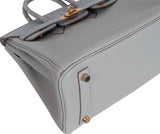 Birkin 25 Touch Grey Perle Crocodile Matte Togo GHW