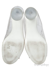 Givenchy Tisci White Clear Perspex Peep Toe Mule