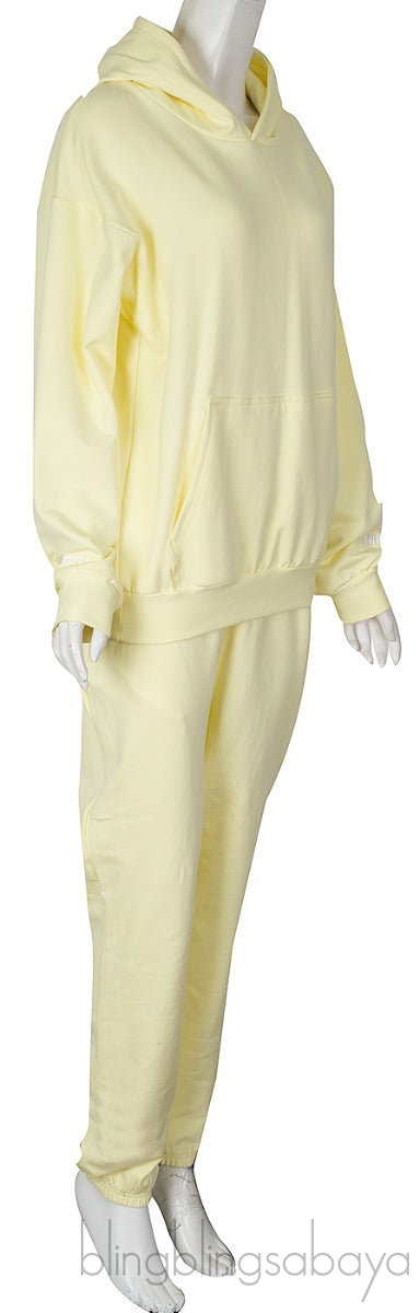 Light Yellow Hoodie & Trouser