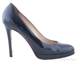 Midnight Blue Patent Leather Heels