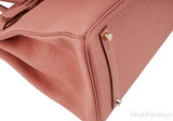 Birkin 35 Rose Tea Taurillon Clem.