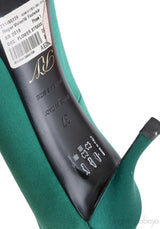 Roger Vivier Emerald Green Floral Crystal Heels