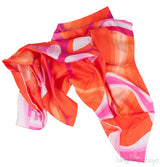 Foulard Orange Multicolor Silk
