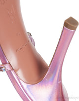 Crystal Embellished Leather Sandals