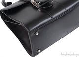 Delvaux Black Brilliant Mini Leather Tote