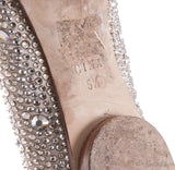 Nude Allegra Crystal Ballet Flat