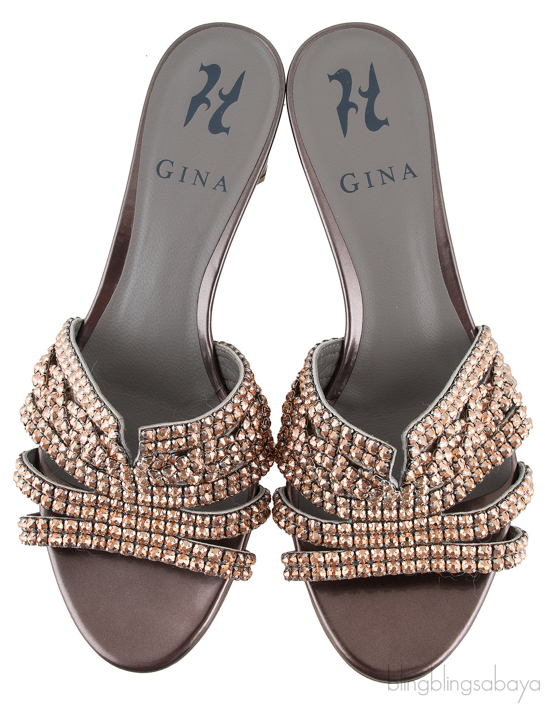 Gun Metal Heeled Sandals
