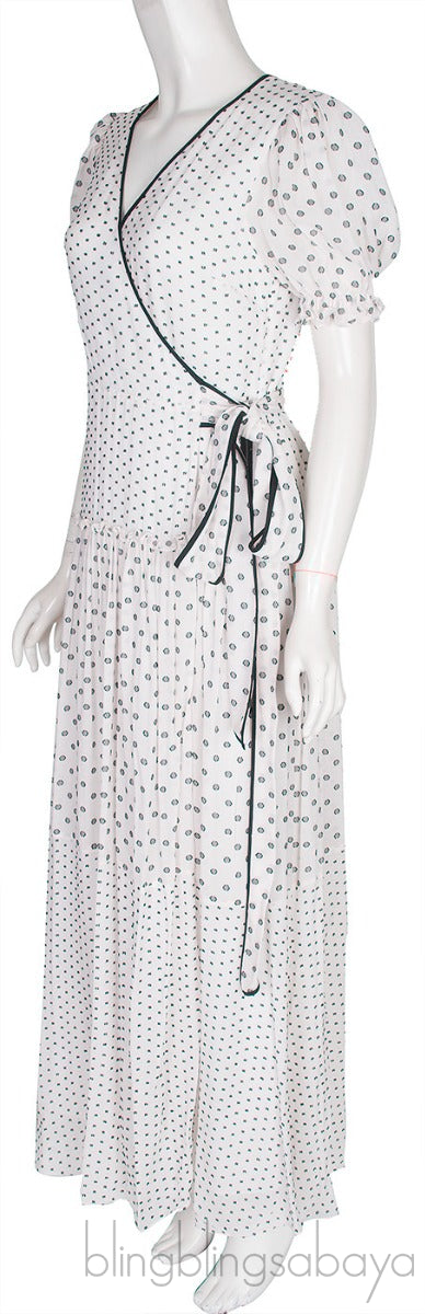 Polka Dot Wrap Dress