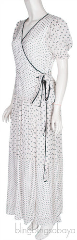 Polka Dot Wrap Dress