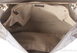 Grey Crystal Embellished Shoulder Bag