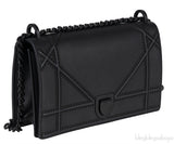 Dior Diorama Black Ultra Matte Medium Shoulder Bag