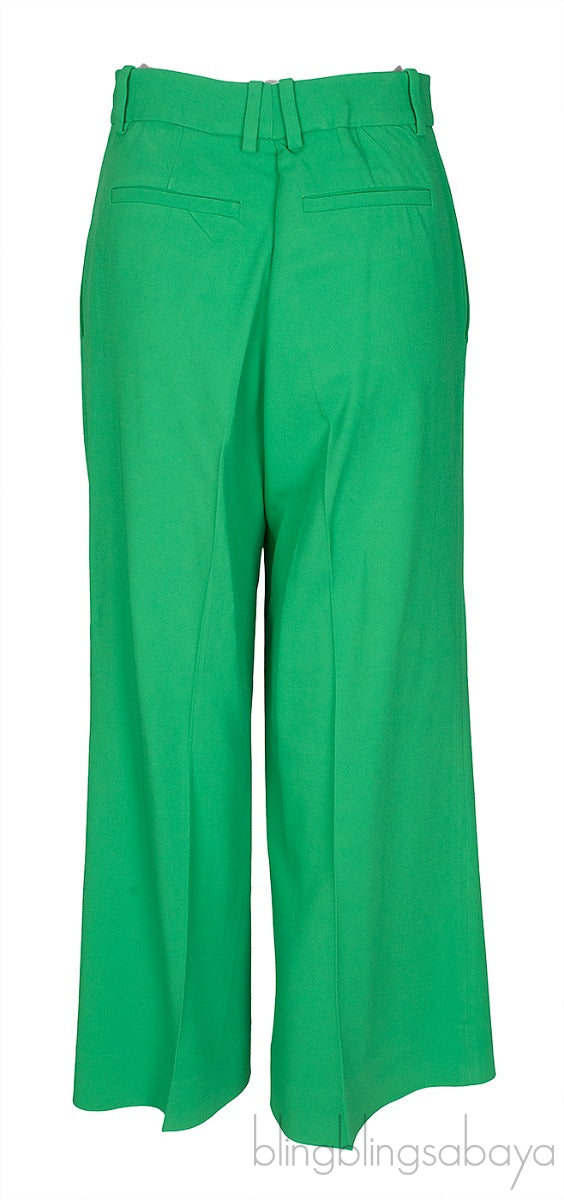 Plain Green Viscose Trouser