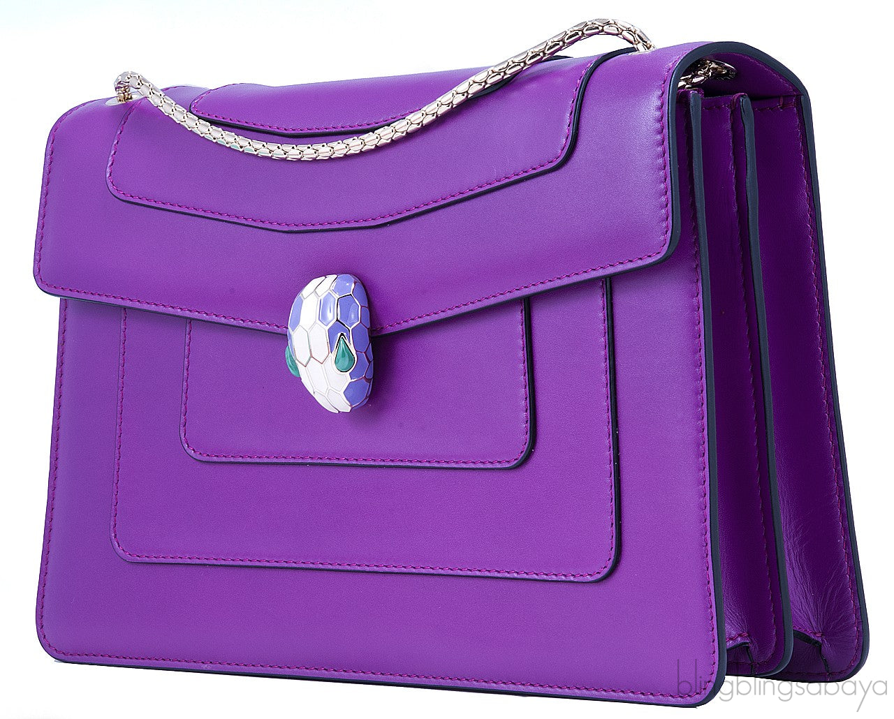 Serpenti Purple Shoulder Bag
