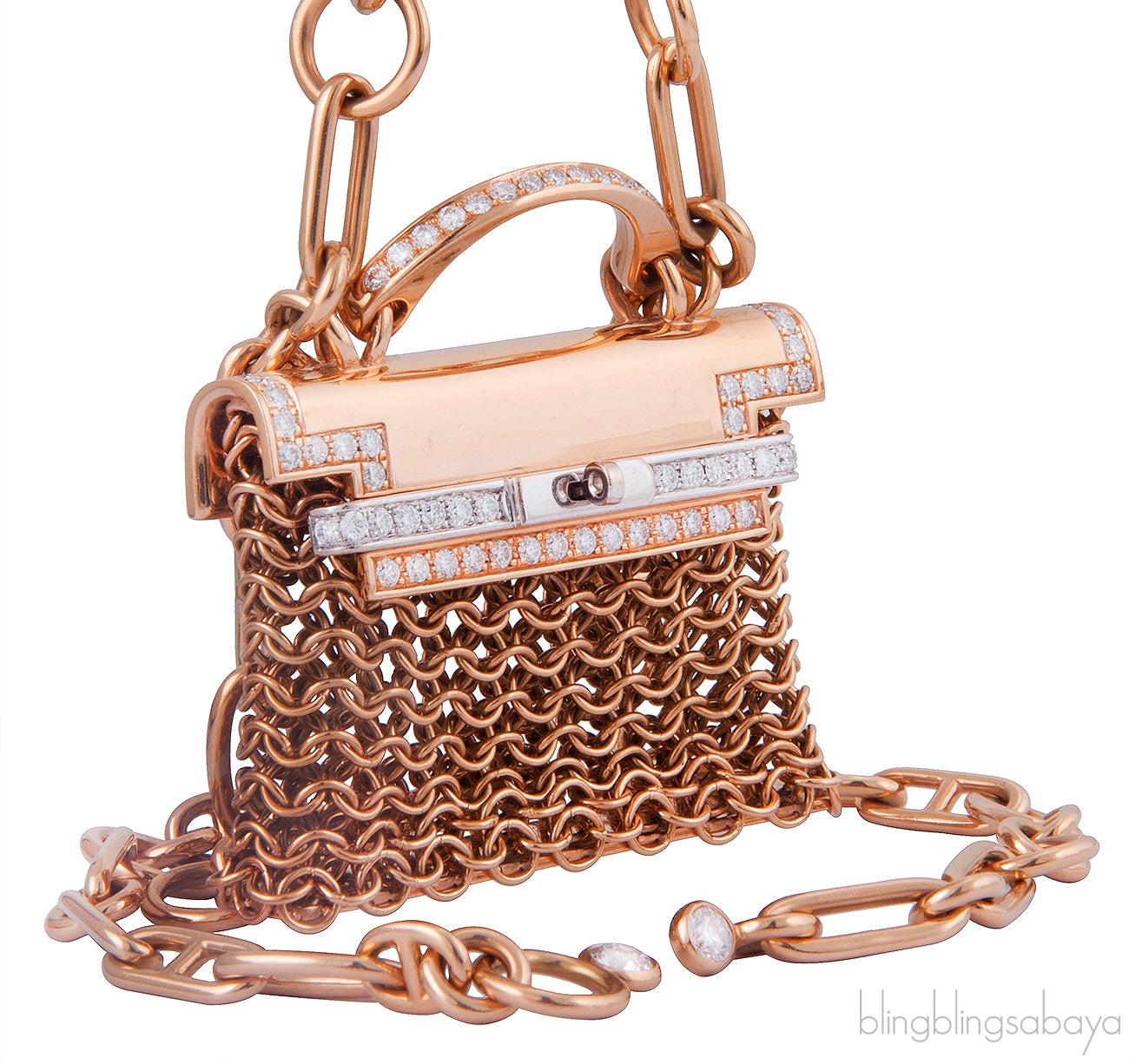 Kelly Diamond Rose Gold Necklace