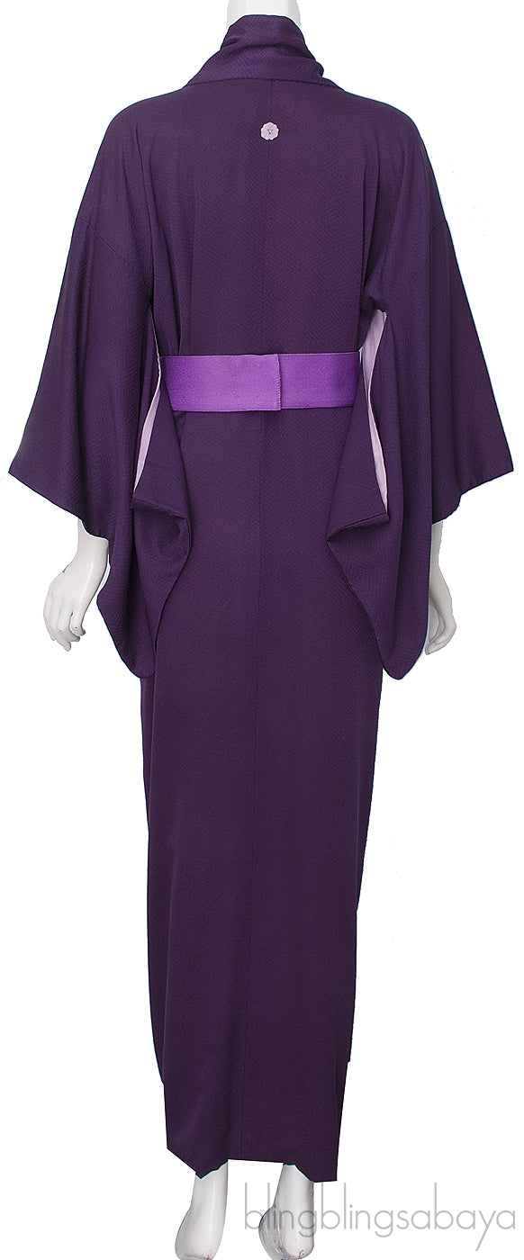 Purple Textured Kimono