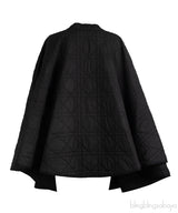 Christian Dior Black Quilted  A-line Midi Skirt