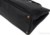 Prada Large Saffiano Black Double Zip Tote