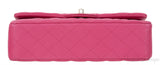 Fuchsia Classic Medium Double Flap Bag