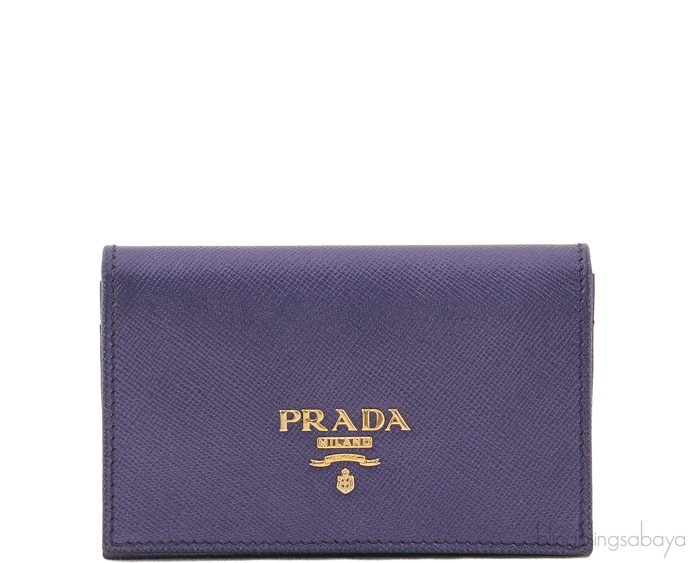 Prada Purple Saffiano Card Holder