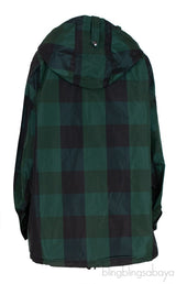 Dior Black & Green Plaid Polyester Rain Jacket