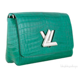 Twist MM Emerald Crocodile Bag