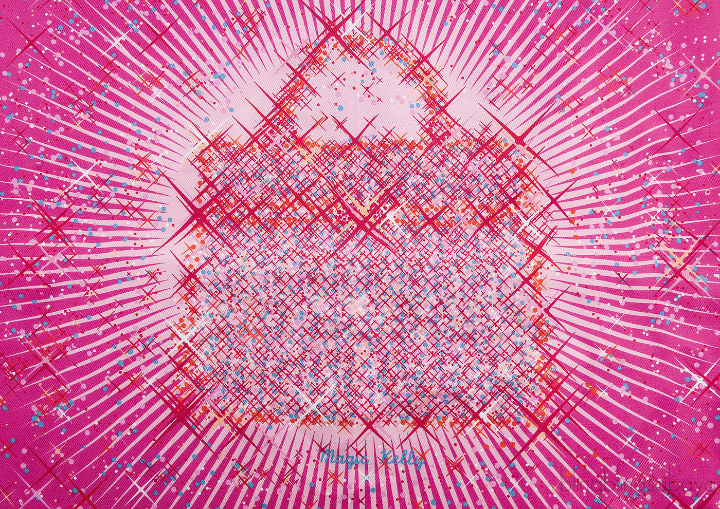 Magic Kelly Pink Silk Scarf
