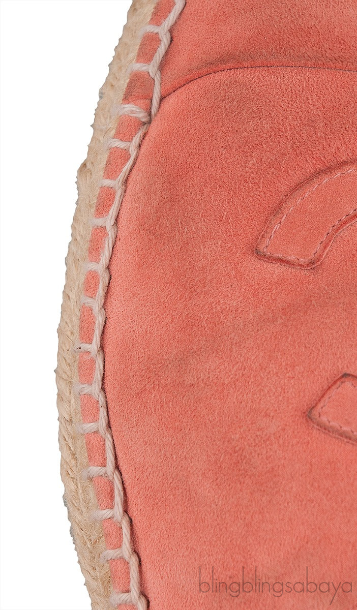 Coral Suede CC Cap Toe Espadrille