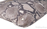 Natural Python Shoulder Tote
