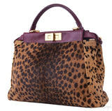 Leopard Spotted Calf Hair Peek-a-boo