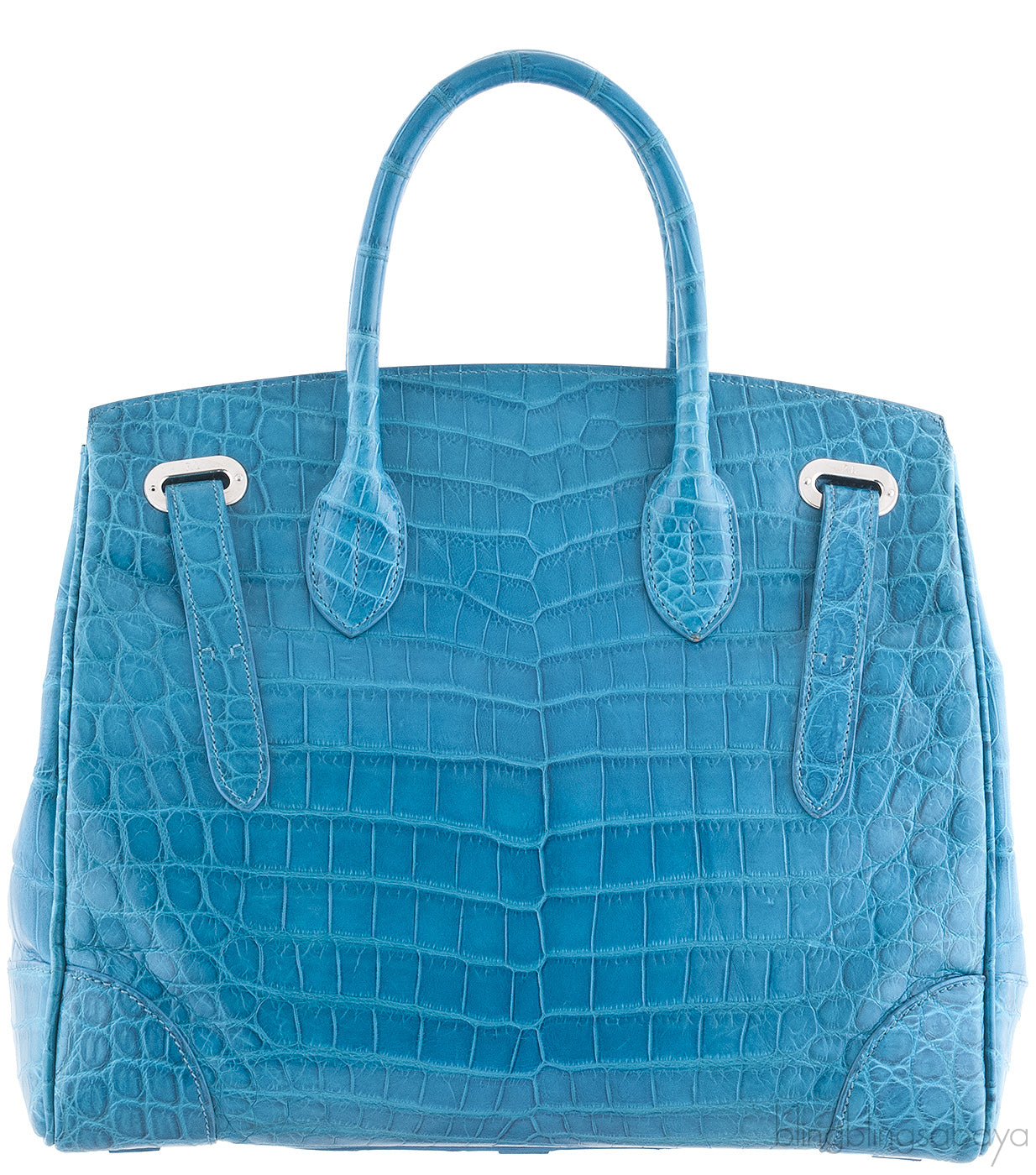 Ricky Blue Green Alligator Bag