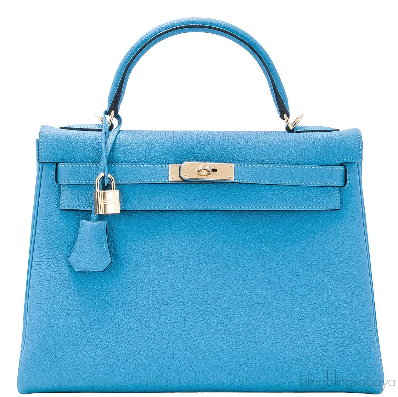 Kelly 32 Blue Turquoise Togo GHW