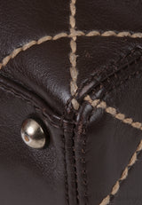 Chanel Wild Stitch CC Coffee Brown Handbag