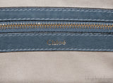 Sally Blue Grey Textured Leather Bag