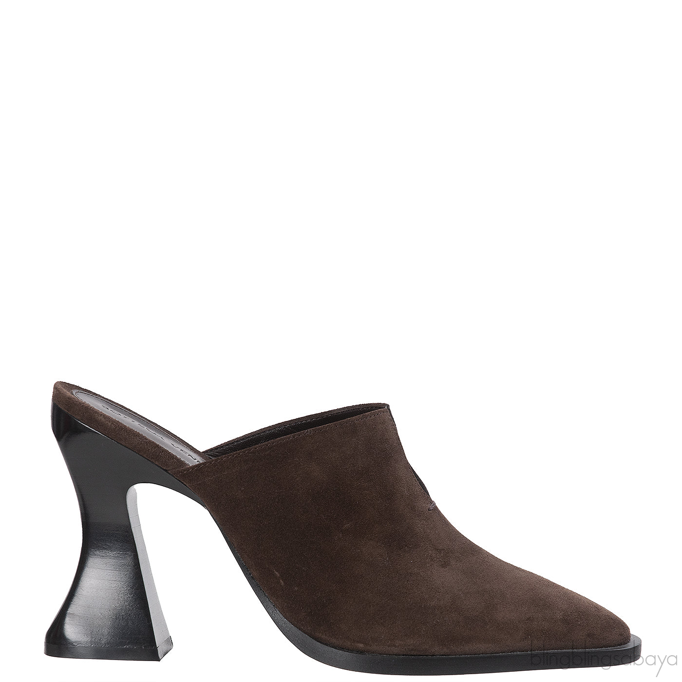 Bottega Veneta Dark Brown Suede Cha-cha Mules