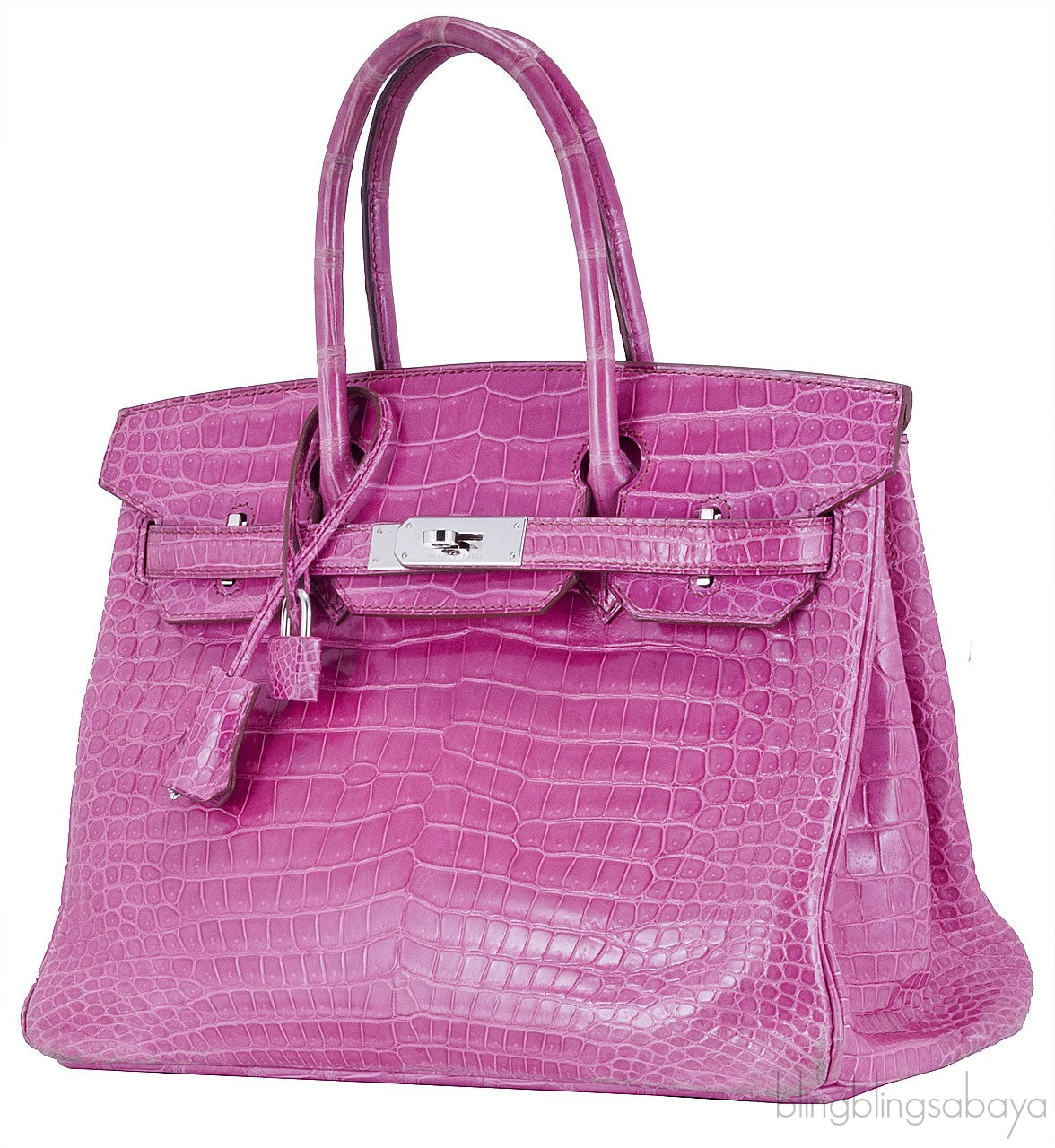 Birkin 30 Fuschia Pink Crocodile