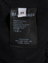 Logo-print Asymmetric Wrap Dress Black