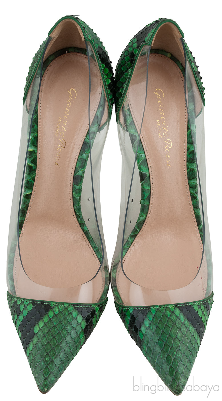 Green Python Plexi Pumps