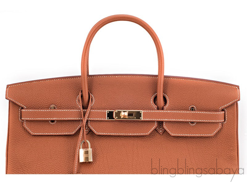 Birkin 40 Gold Taurillon Clem