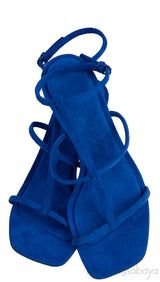 Blue Suede Elina Sandals