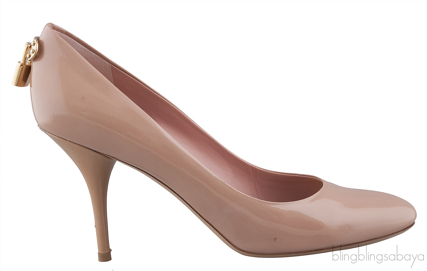 Beige Rose Round Toe Pumps