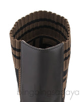 Rockoko Logo-Jacquard Ankle Boots
