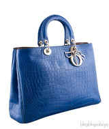 Bi-color Diorissimo Crocodile Bag