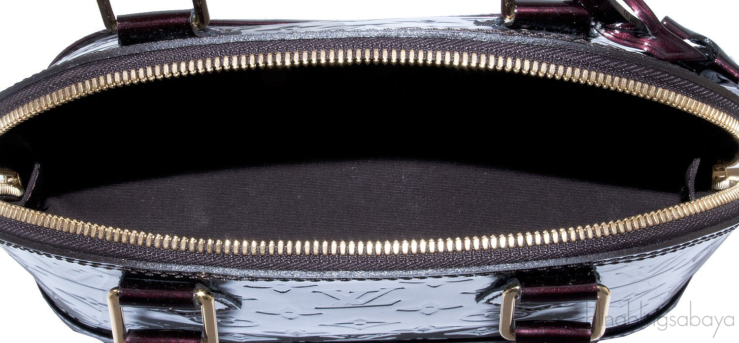 Alma BB Monogram Vernis Amarante