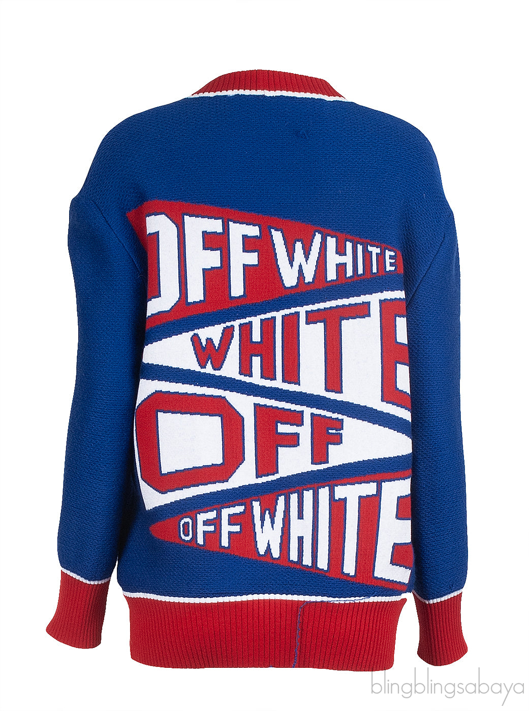 Off-White Blue Flag Cardigan