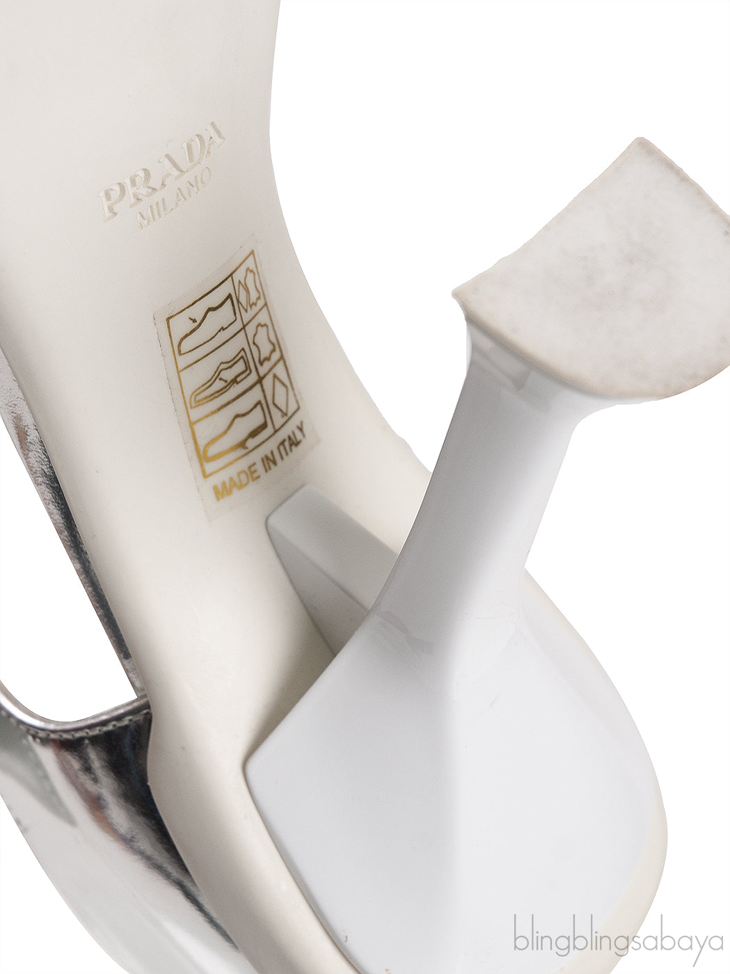 Metallic Silver Leather Pump
