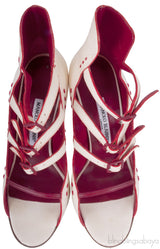 Bi-color Strappy Heels