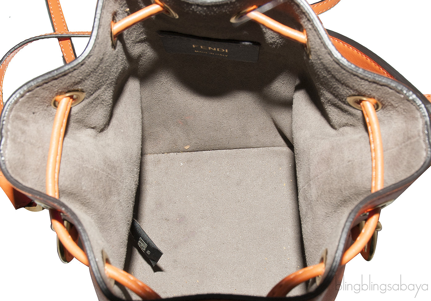 Mon Tresor Mini Bucket Orange Bag