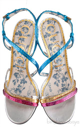 Haines Sequined Sandals Multicolor