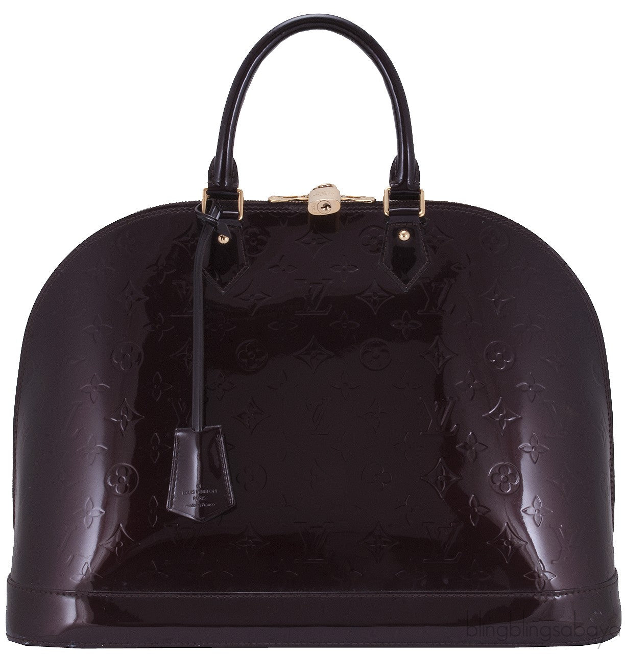 Alma MM Monogram Vernis Amarante