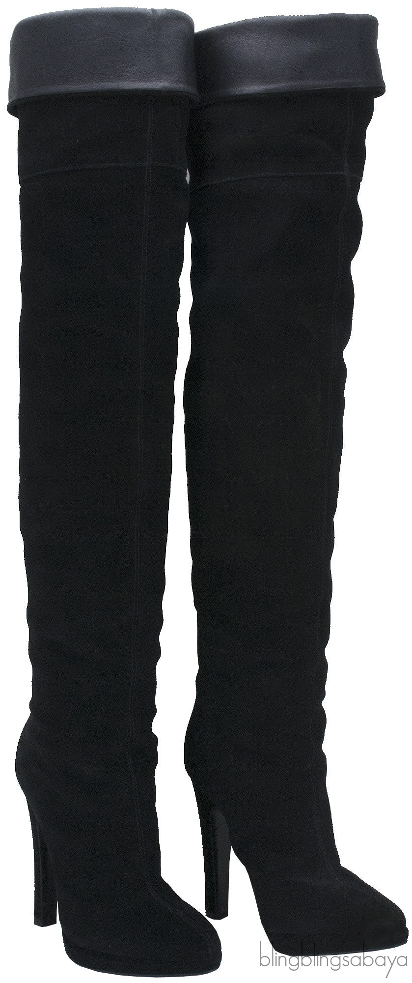 Black Over-the-knee High Boots